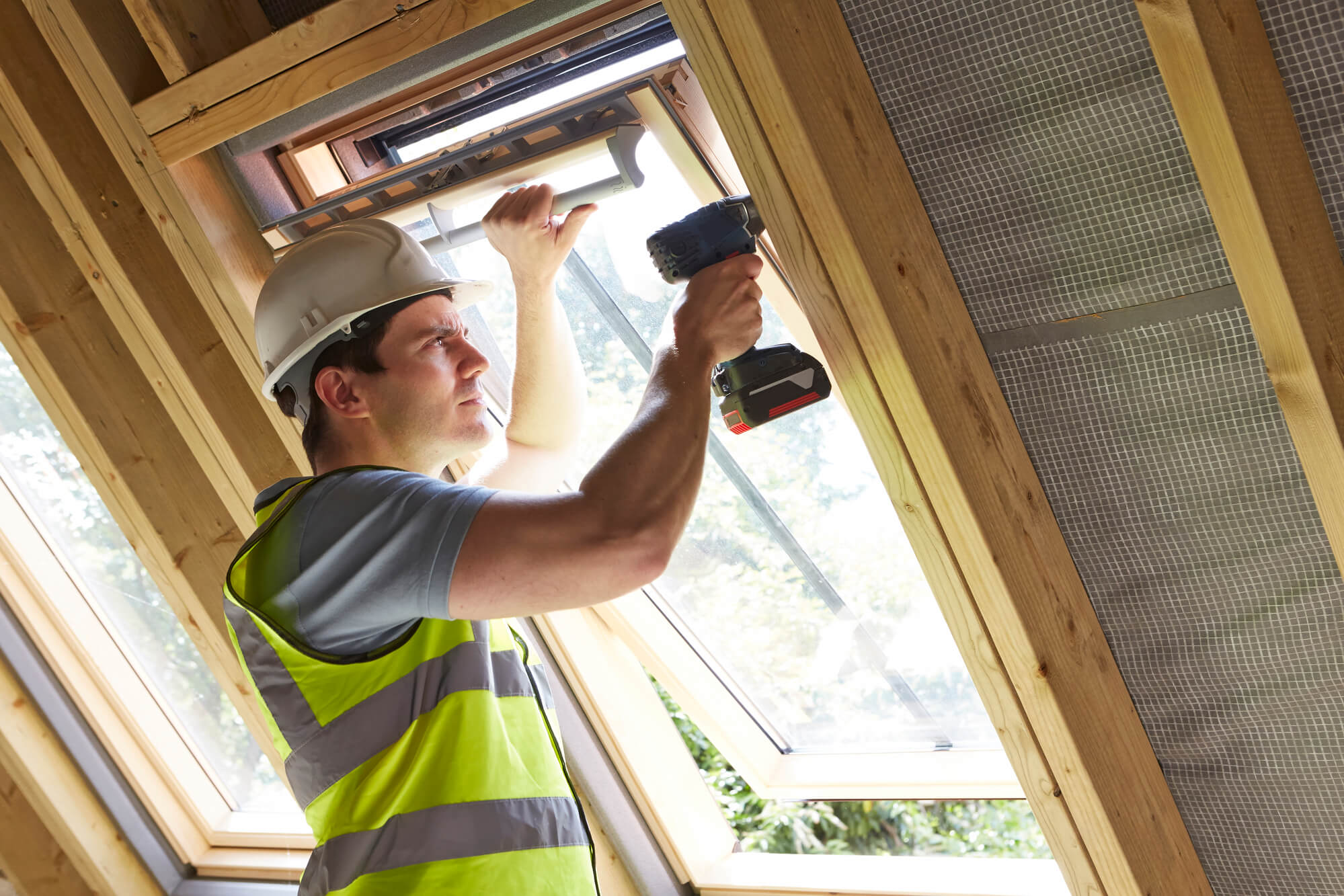 Contractor working